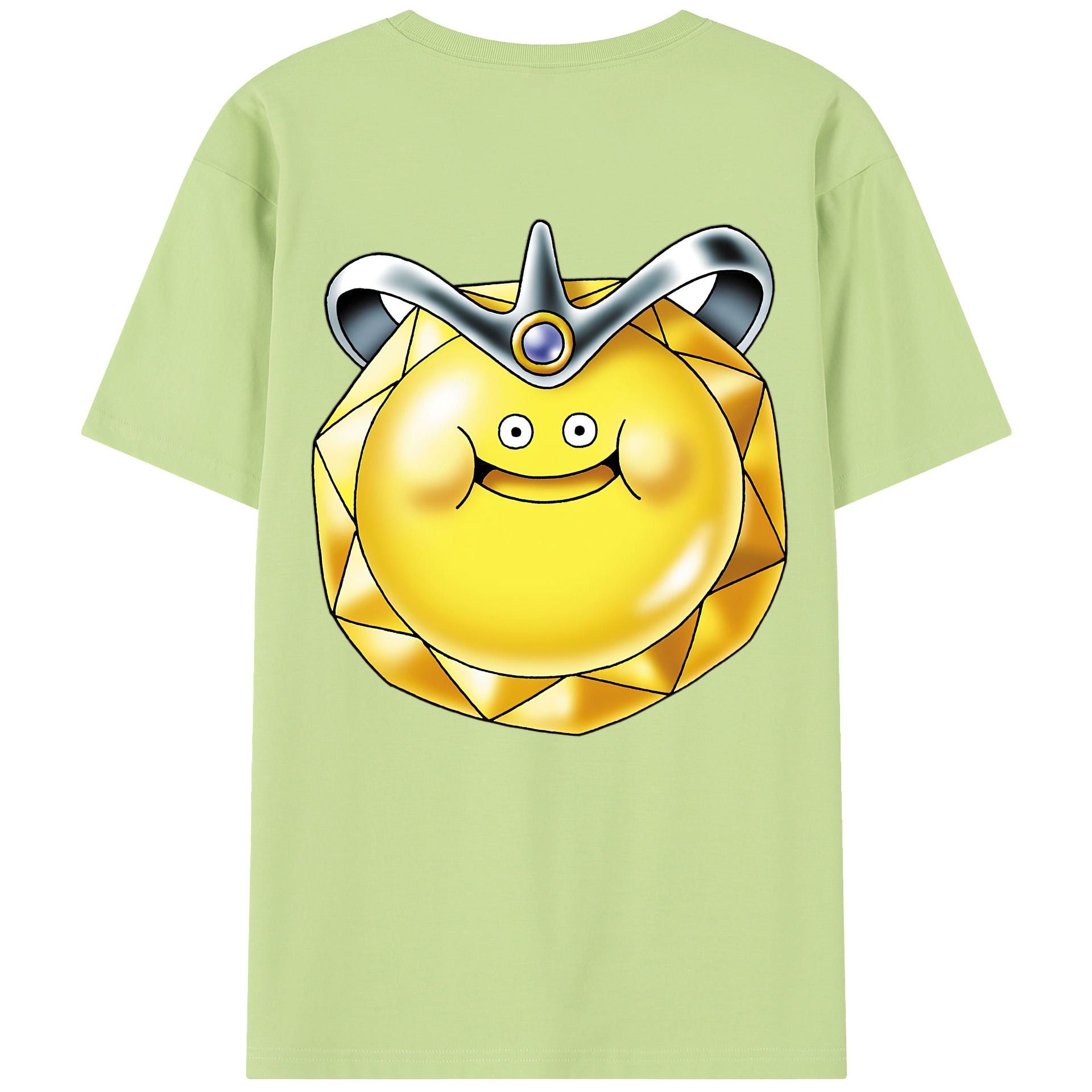 （画像用） ドラゴンクエスト Doragon Kuesuto Dragon Quest 綿100％半袖Tシャツ（背面プリント）